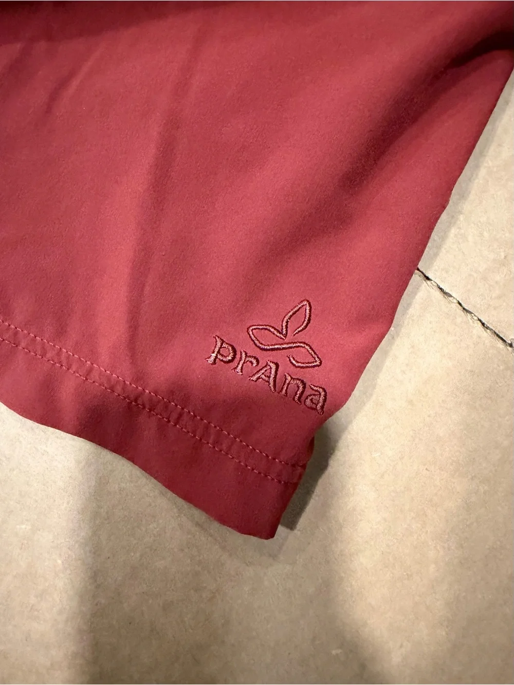 Prana Breathable Pull-On Shorts in Deep Coral